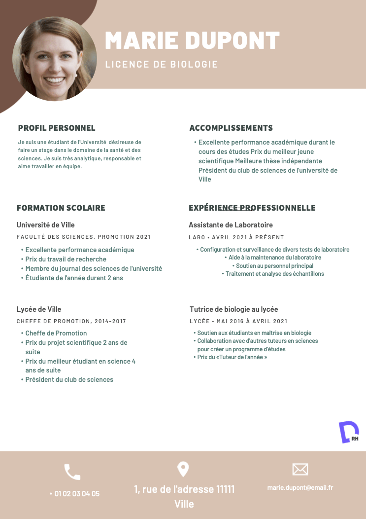 CV Parfait