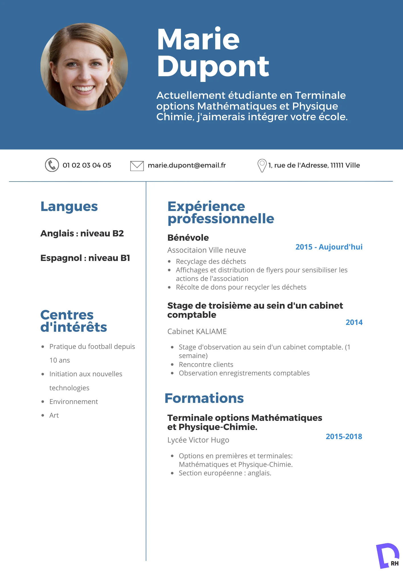 CV Parcoursup