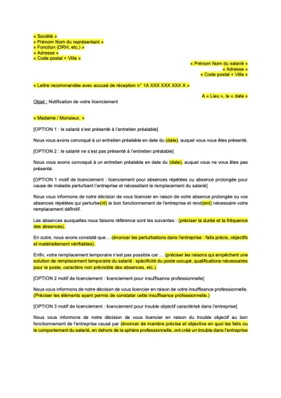 Licencier un salarié pour motif personnel non disciplinaire