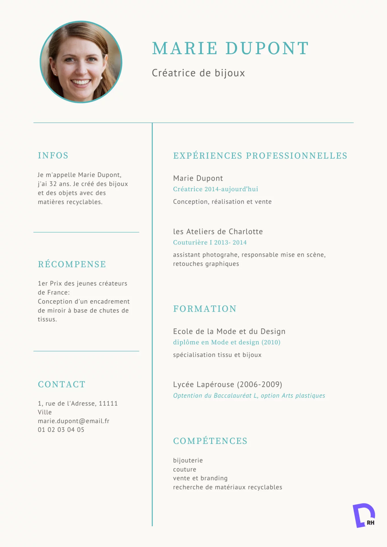 CV word gratuit