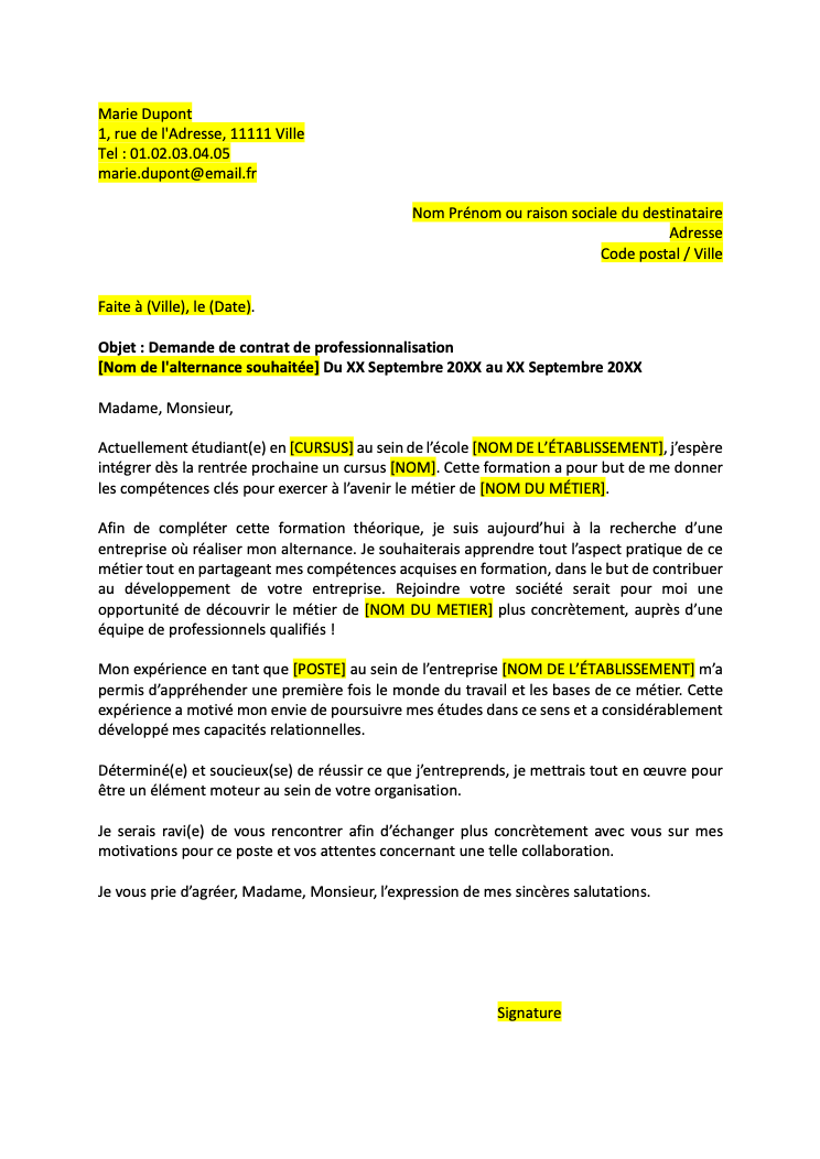 Lettre De Motivation Alternance Exemple Format Word Lettre De Motivation Alternance Exemple Format Word