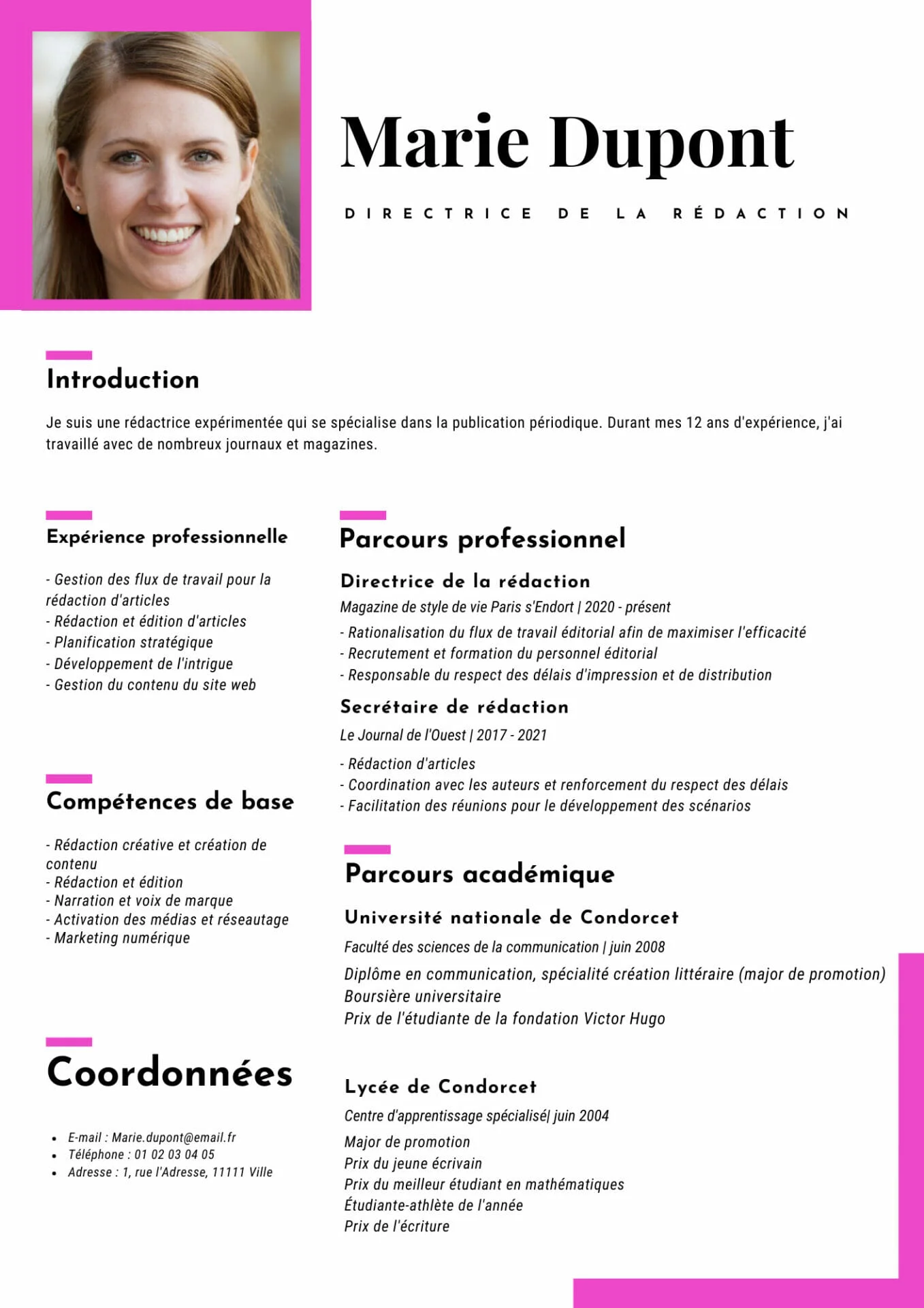CV Open Office